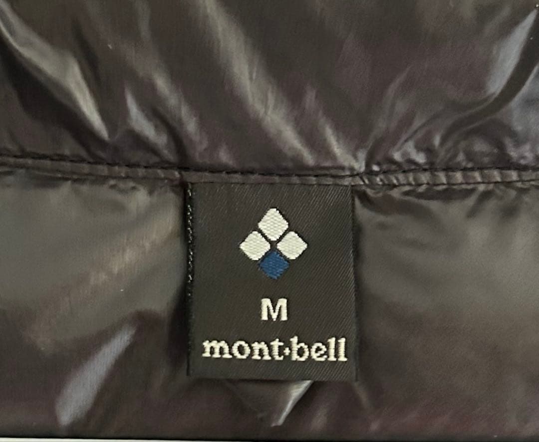mont-bell フード付き ダウンジャケット ブラック メンズM