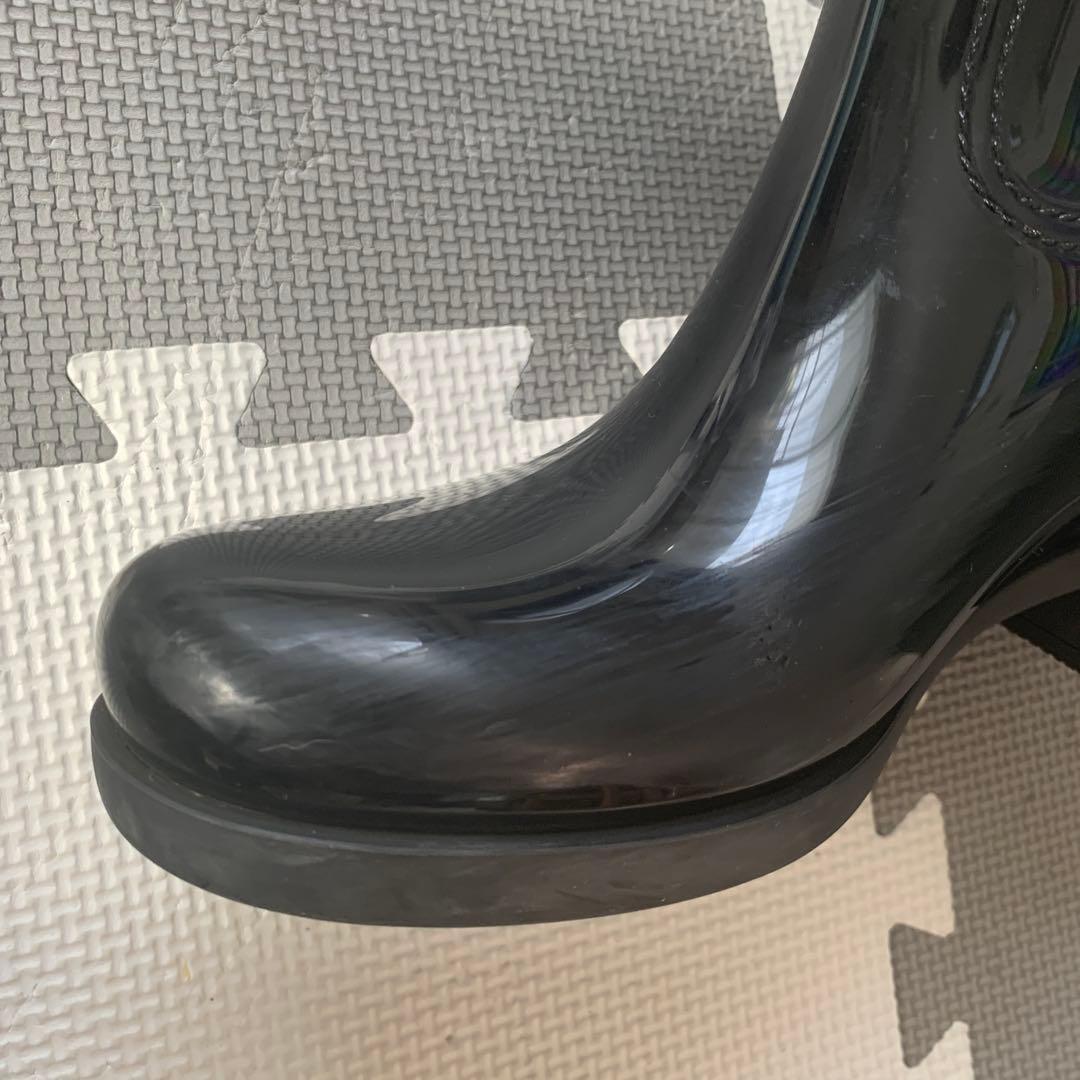 プラダ　黒　レインブーツ　サイズ38