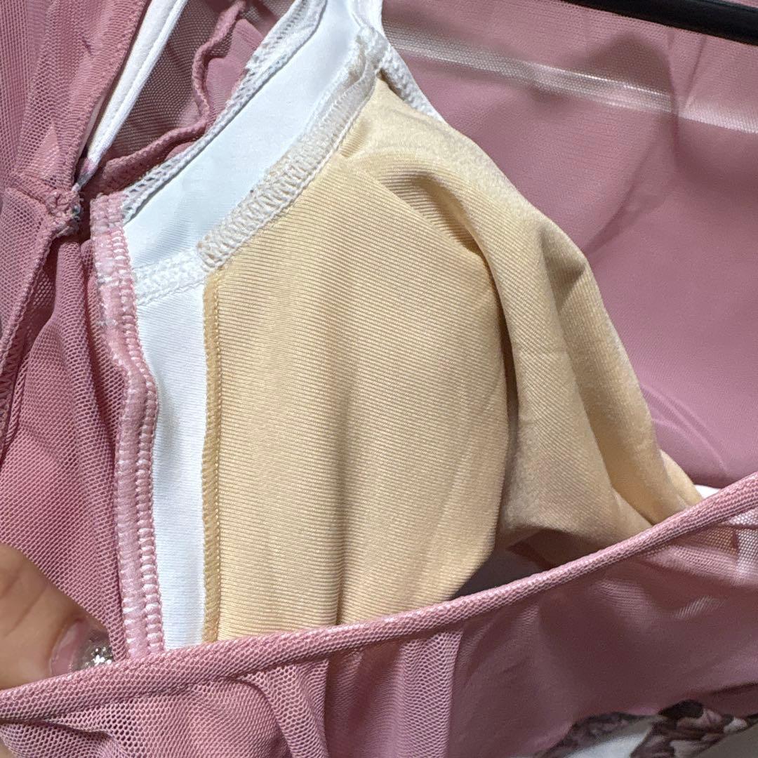 stina 花柄 長袖レオタード