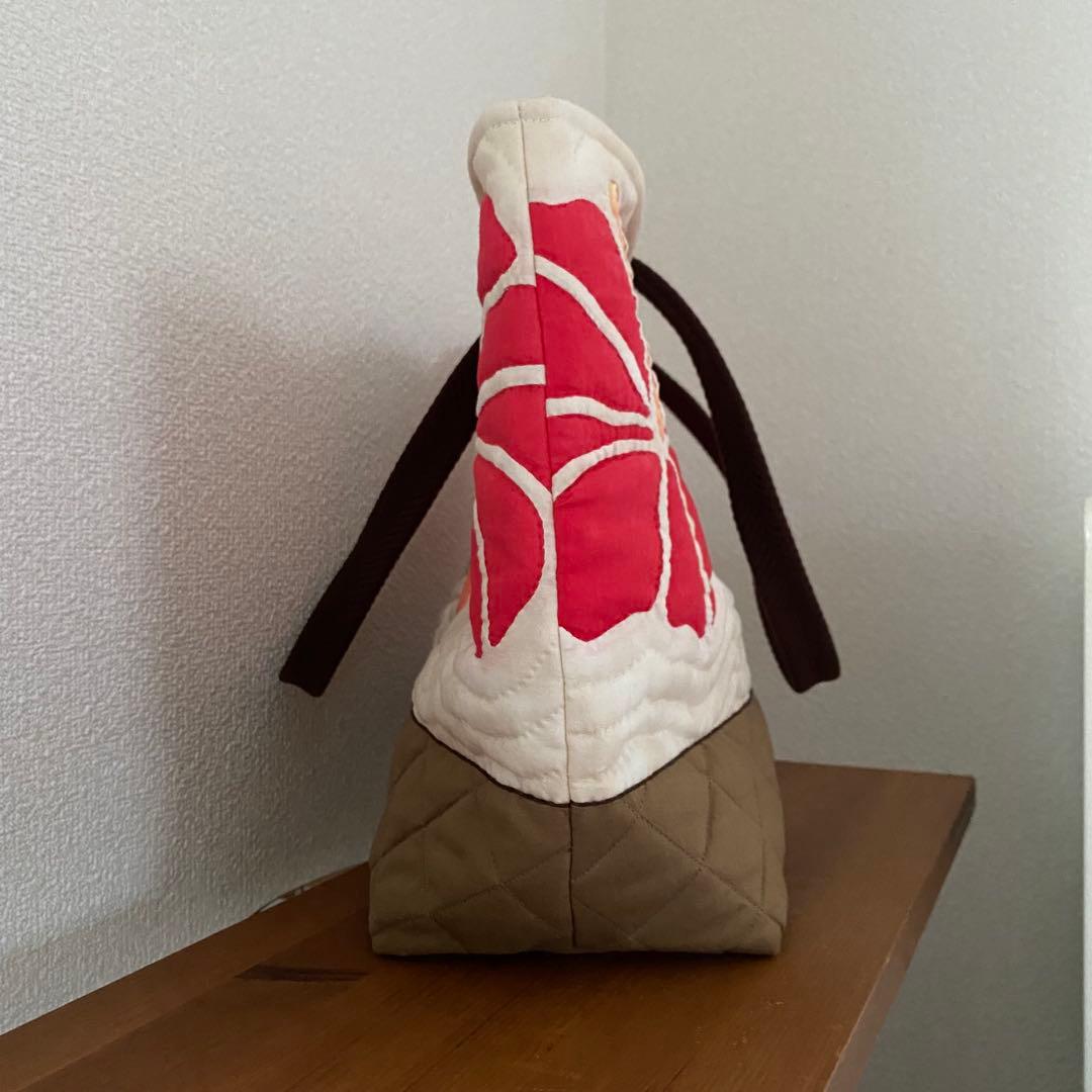 ハワイアンキルト◆トートバッグ◆ハイビスカス◆ハンドメイド