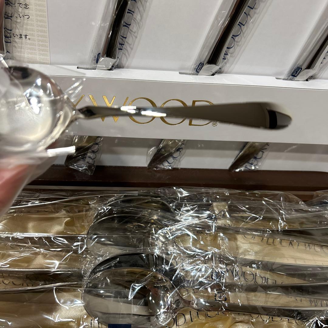 【未使用品】 LUCKY WOOD カトラリー 5客 30本セット