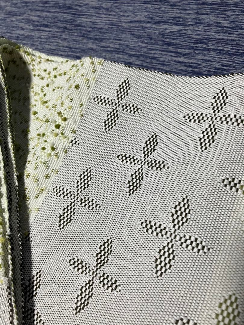 sale! 近賢織物　宝来屋　半幅帯　新品　正絹　和紙入り　長尺　試着のみ