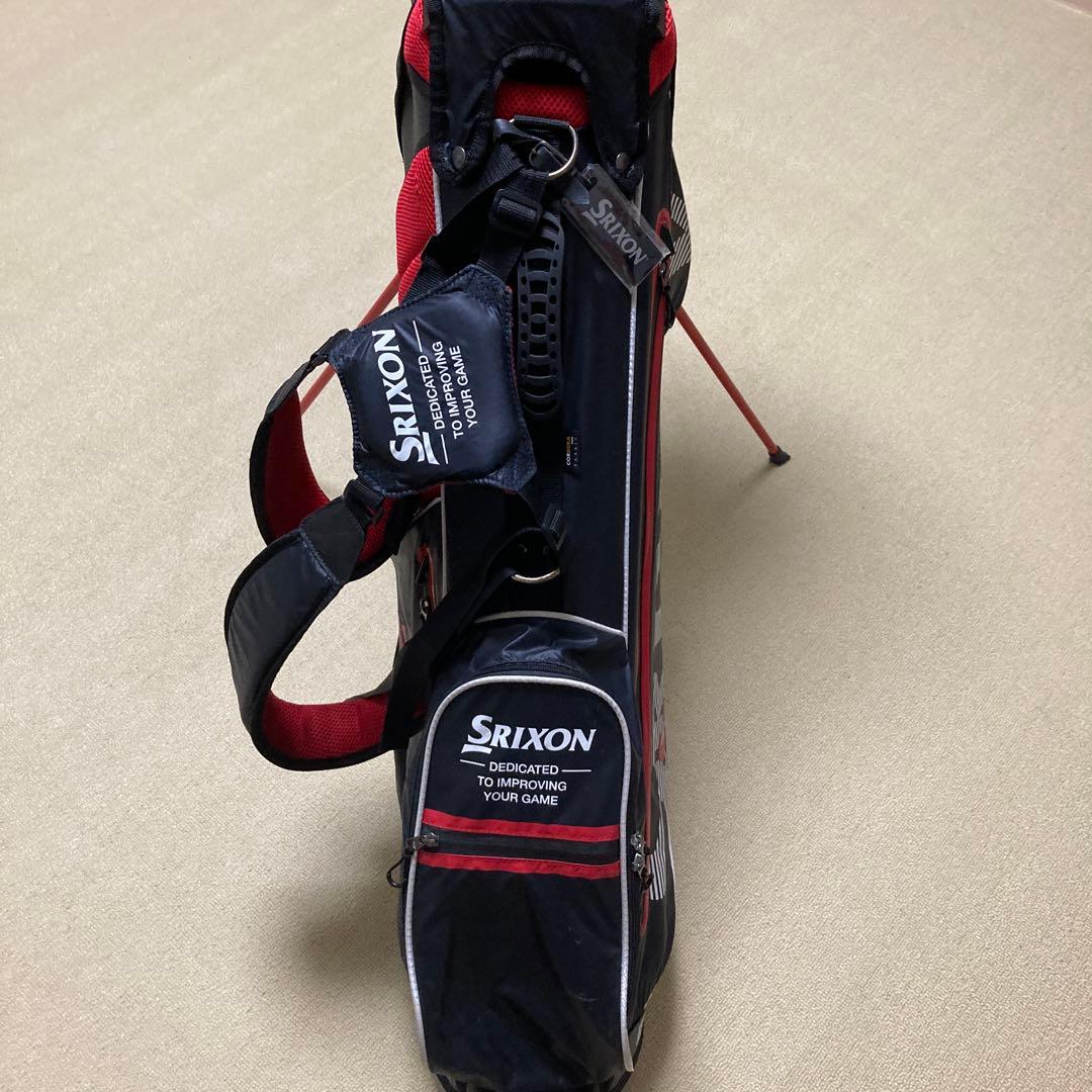 SRIXON スタンド付き軽量キャディバッグ 黒/赤