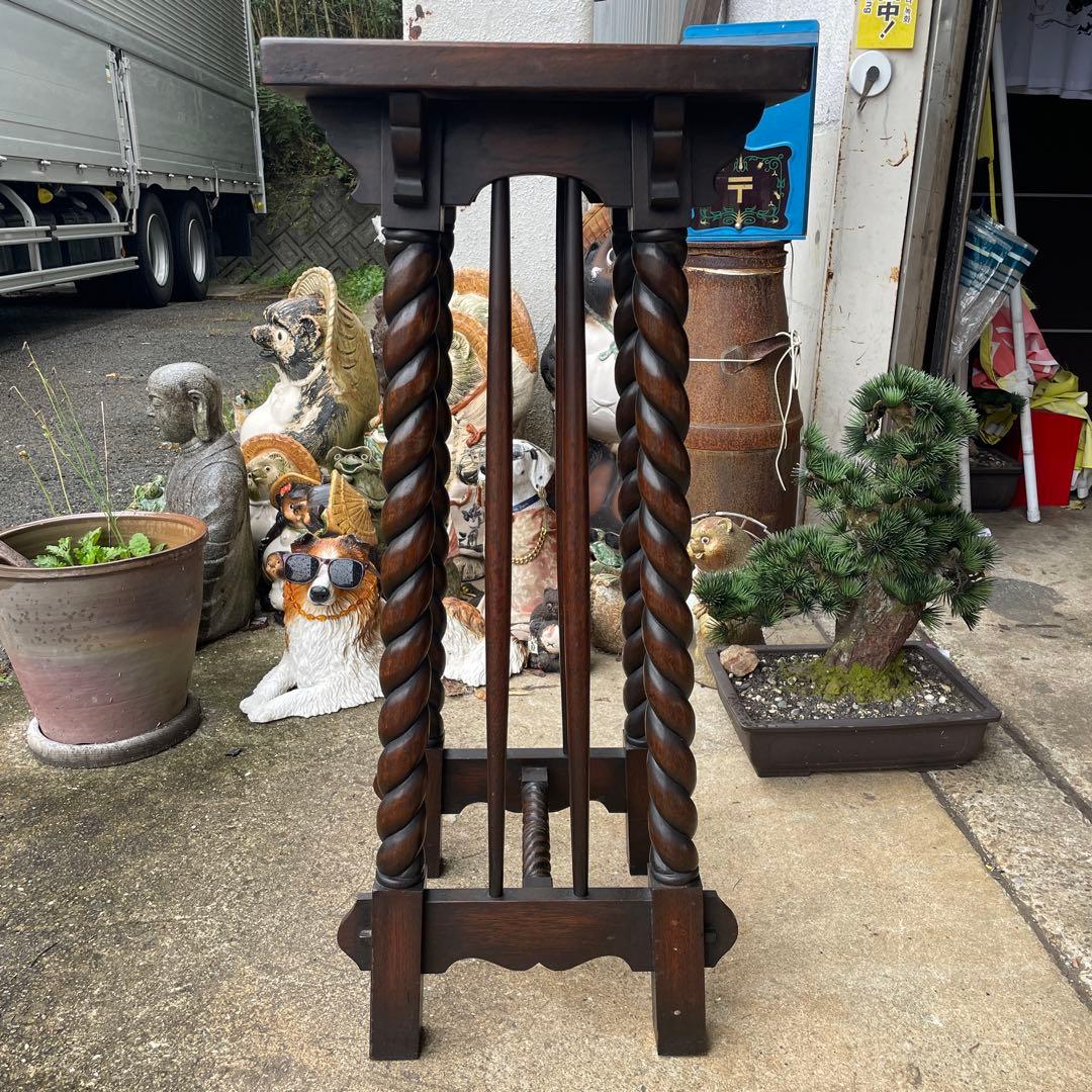 イギリスアンティーク　 飾り台 フラワースタンド 英国式 マホガニー レトロ