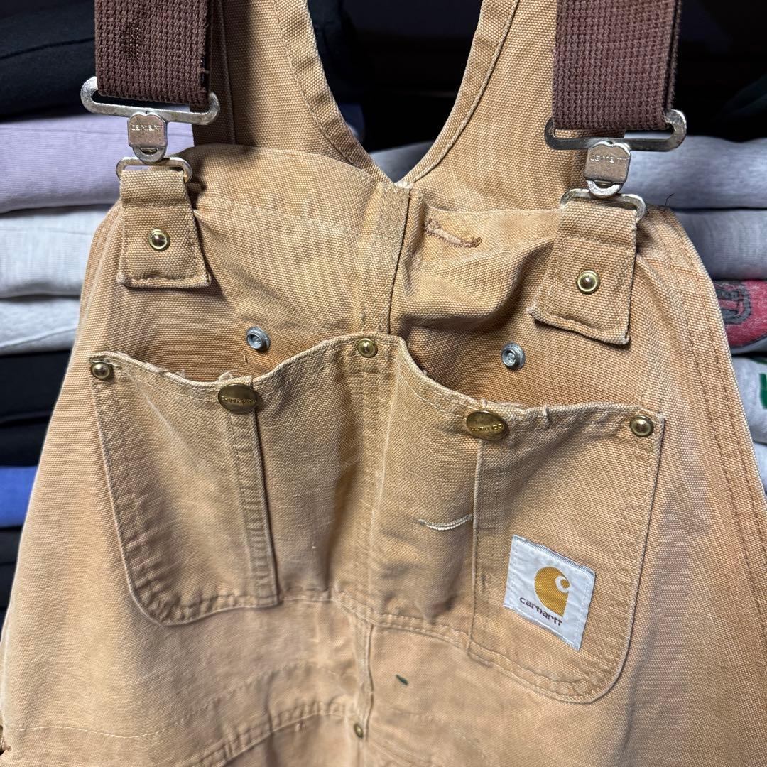 ボロ USA製 90s carhartt カーハート オーバーオール ダブルニー