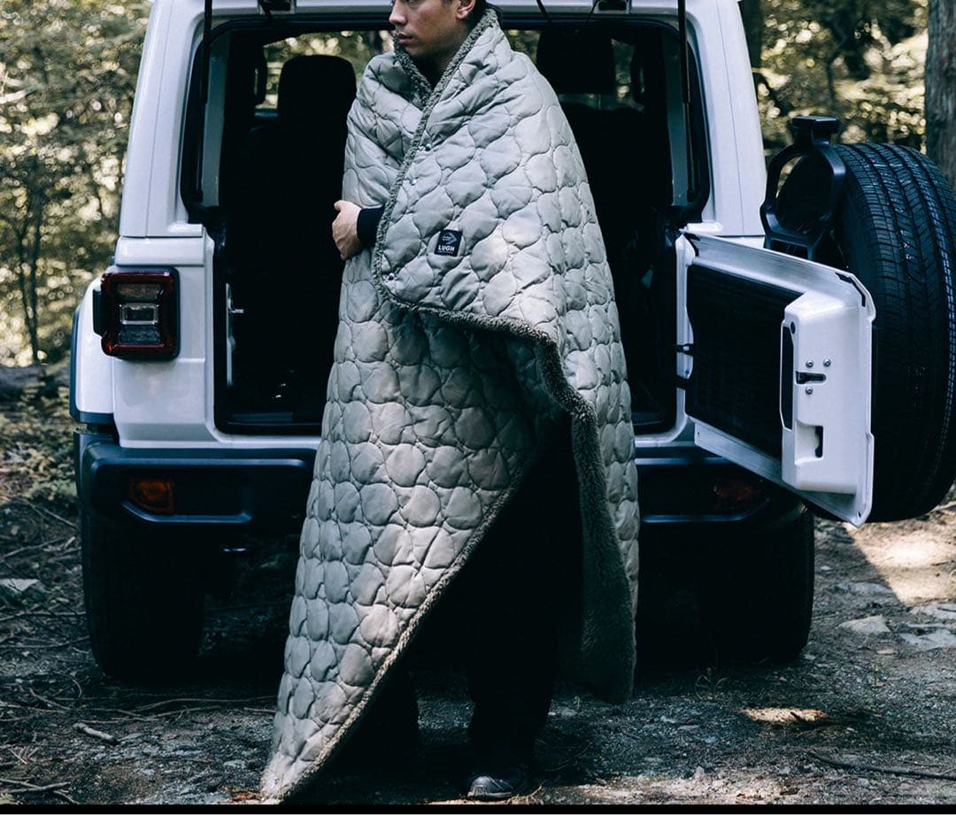 LUGH 魔法瓶ブランケットLサイズ (6層/ グラフェン) オリーブドラブ