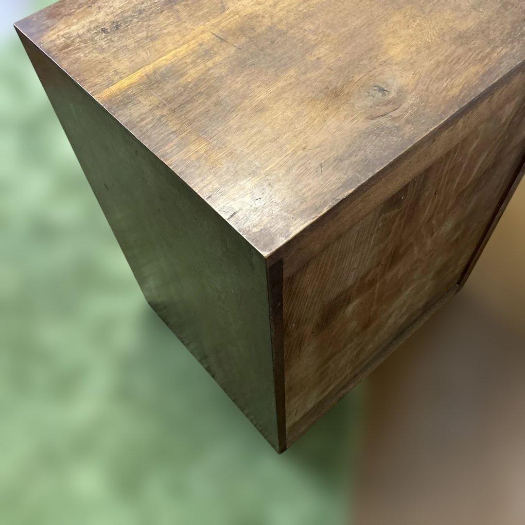 ヴィンテージ　レトロ　ブラウン　木製　チェスト 5引き出し