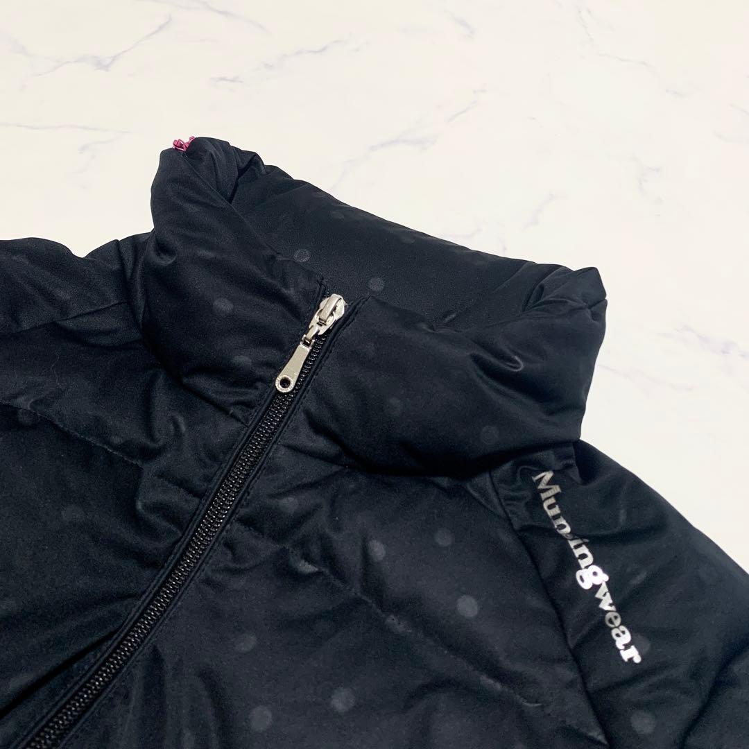 Munsingwear マンシングウェア ダウンジャケット ブラック ドット