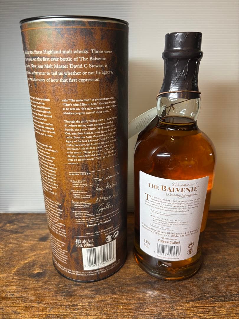THE BALVENIE シングルモルトスコッチウイスキー　700ml