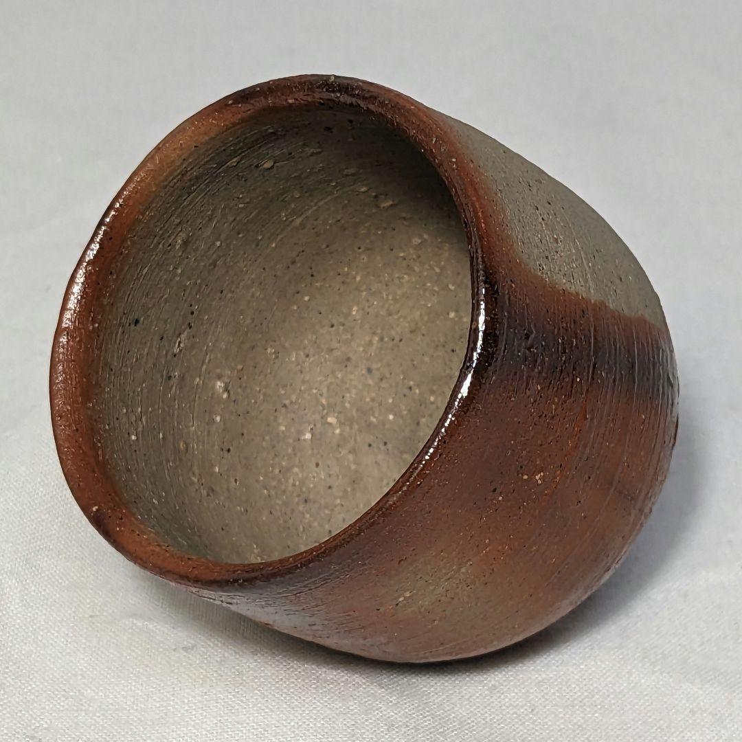 岡山県重要無形文化財 山本雄一 備前焼 緋襷ぐい呑 合箱 酒器 酒盃 酒杯 食器