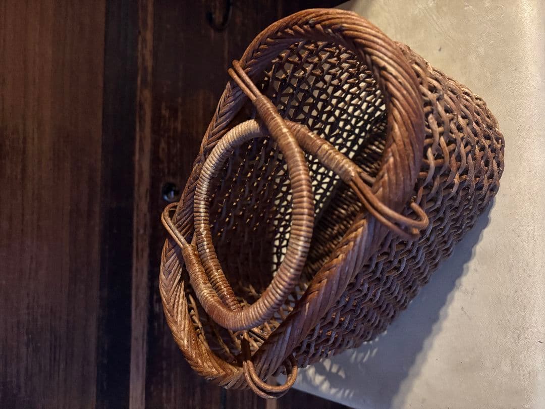 値下げ★国産 あけび かごバッグ こだし編み 青森 カゴ