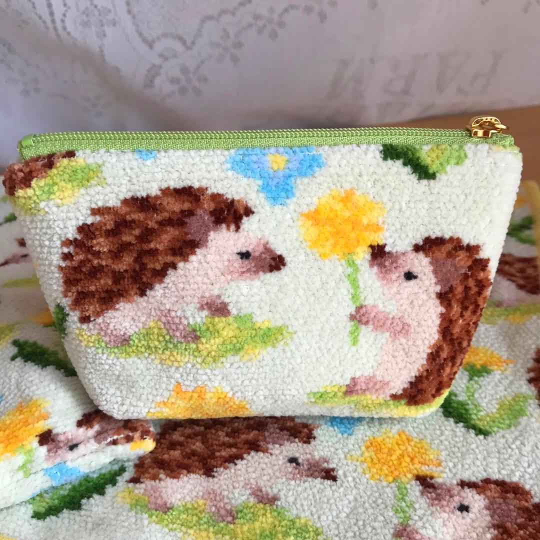 FEILER ラブラリー チクチクハリネズミ 4点set ハンカチ·ポーチ巾着