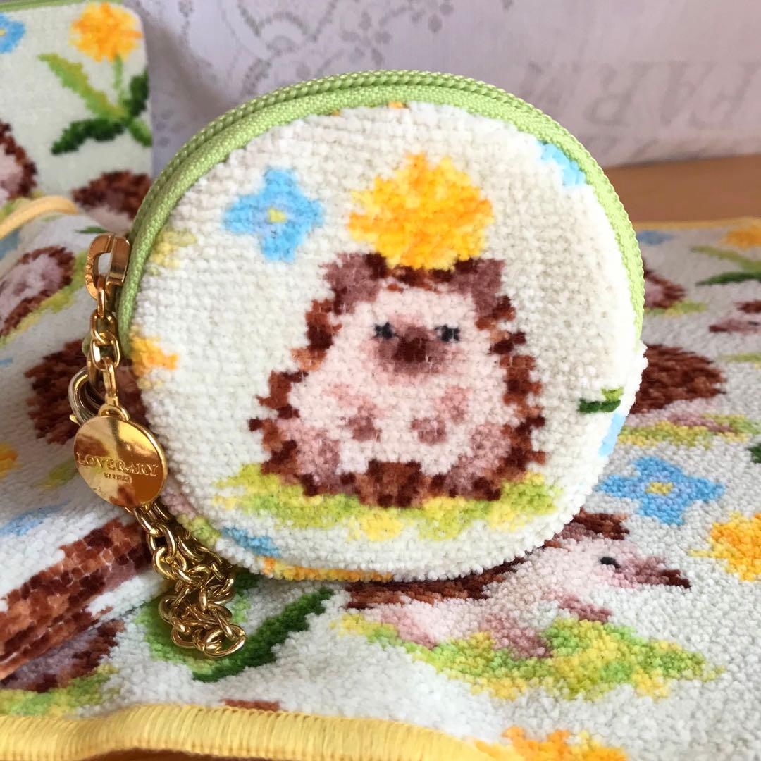 FEILER ラブラリー チクチクハリネズミ 4点set ハンカチ·ポーチ巾着