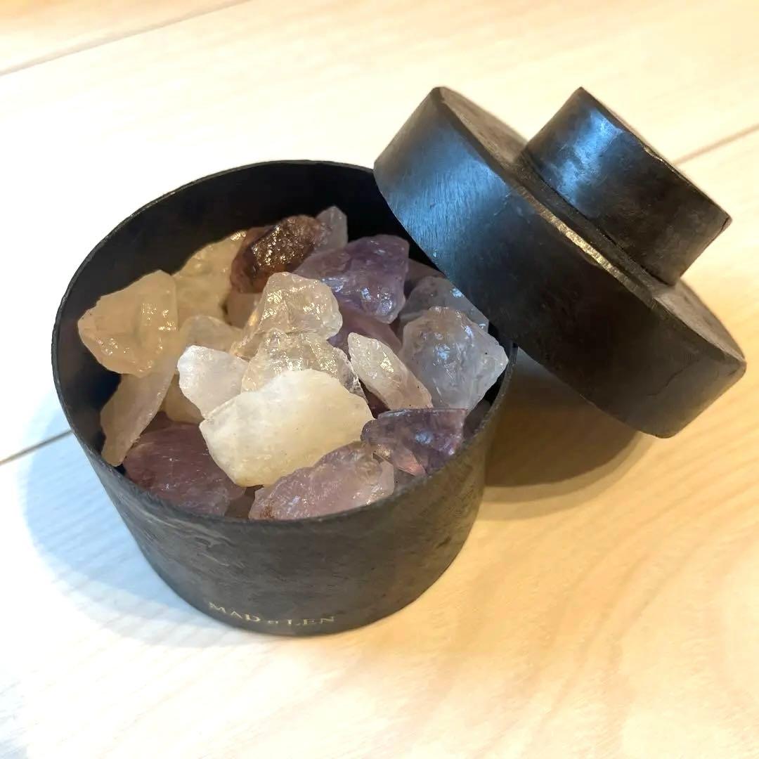 MADetLEN ポットポプリ 天然石ローズmini