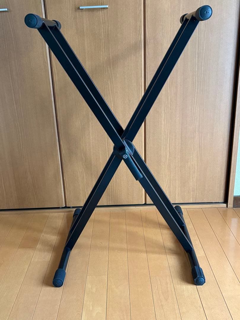 K&M 18990 キーボードスタンドX型　ダブルタイプ　黒