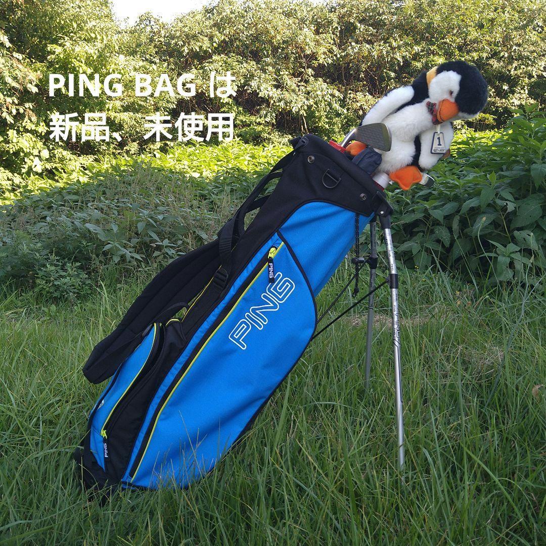E2, PING キャディバッグ 青ミズノレディースハーフセット, 傘付き