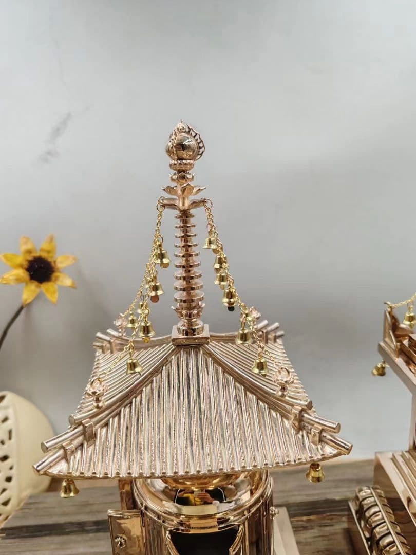 【修縁堂】密教法具 真言宗 根本塔 ドアは開けられます 密教法具 古美術品