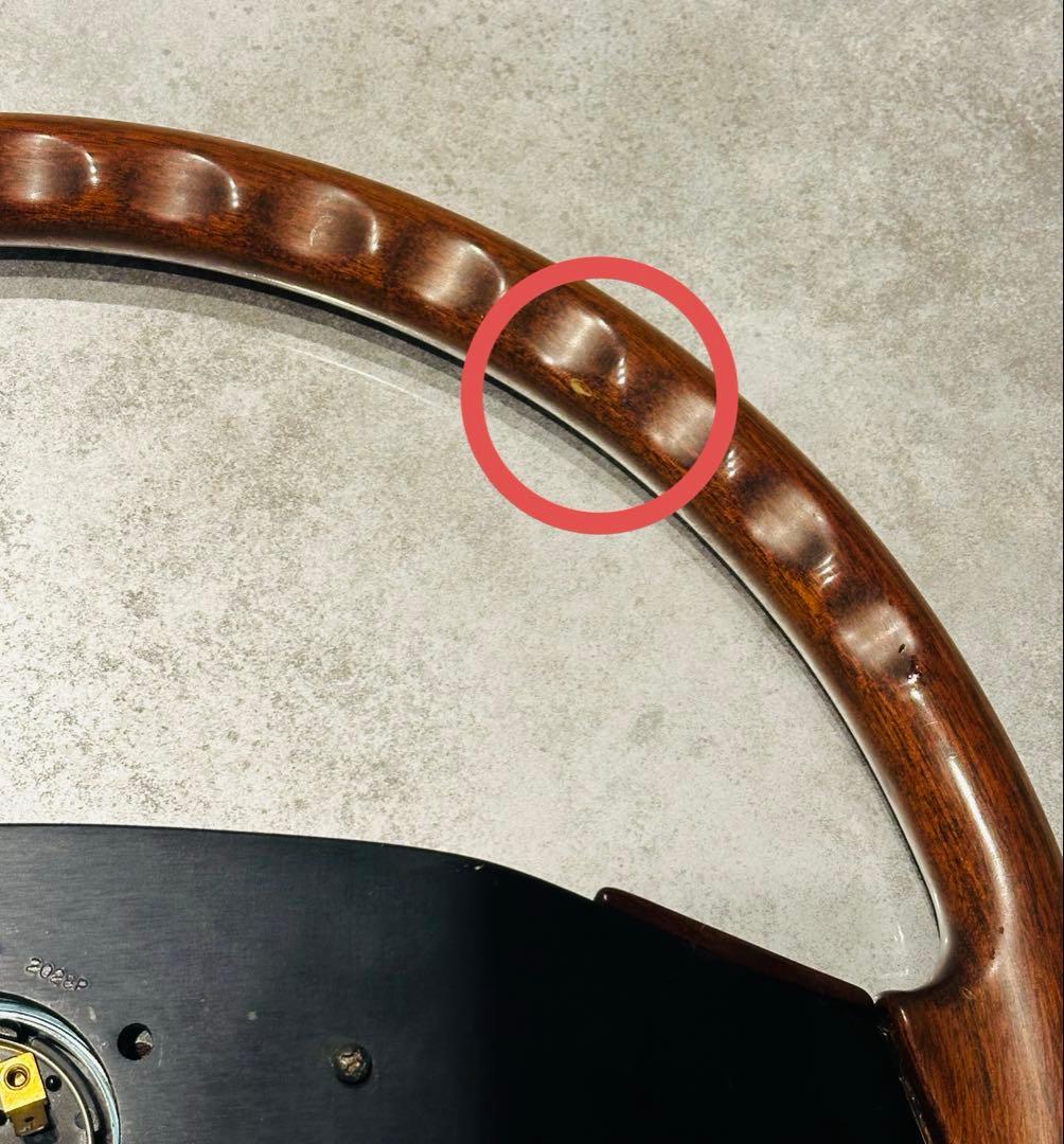 momo ウッド ステアリング トラック ハンドル 超希少 当時物 デコトラ