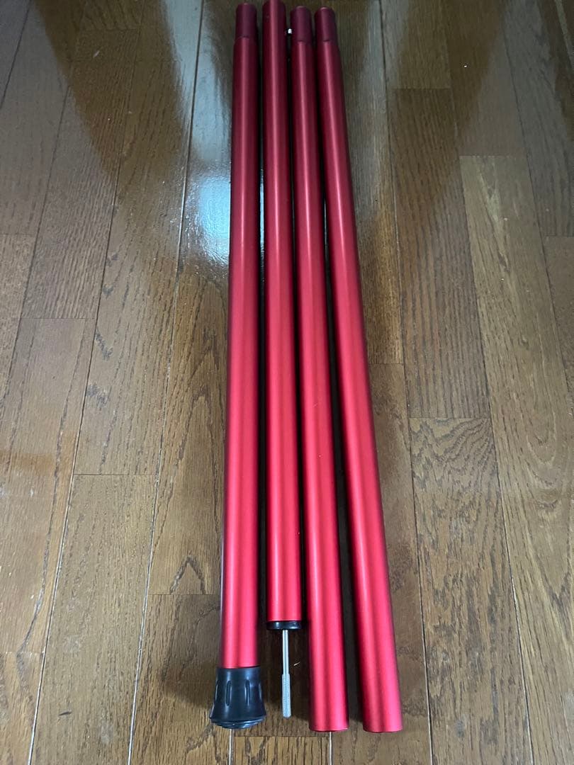 スノーピーク ウィングポールレッド280cm、240cm 各1本