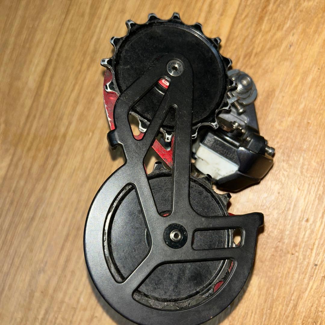 RIDEAビックプーリー、SHIMANOリアディレイラー等々。