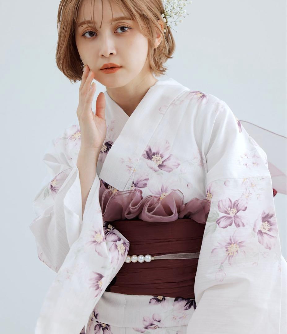 Dita 浴衣セット 桃李の勿忘草 浴衣 レディース