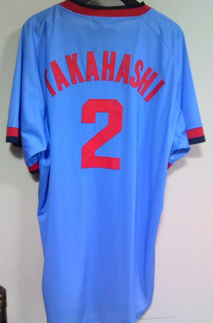 O復刻２空赤CARP新品ミズノ広島カープ高橋慶彦２レジェンドビジターユニフォーム