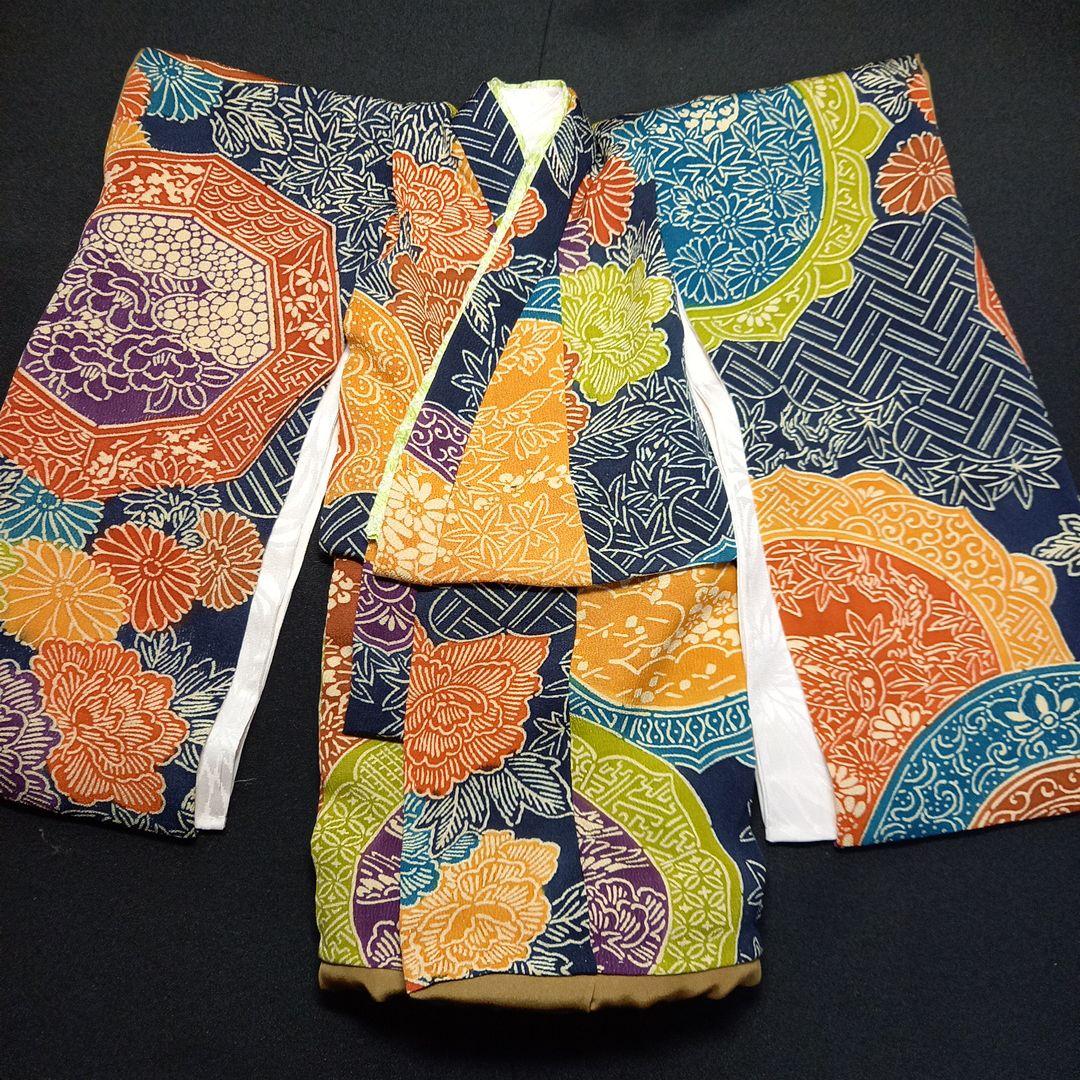 市松人形　12号 正絹　着物　兵児帯　男の子　女の子　ドール