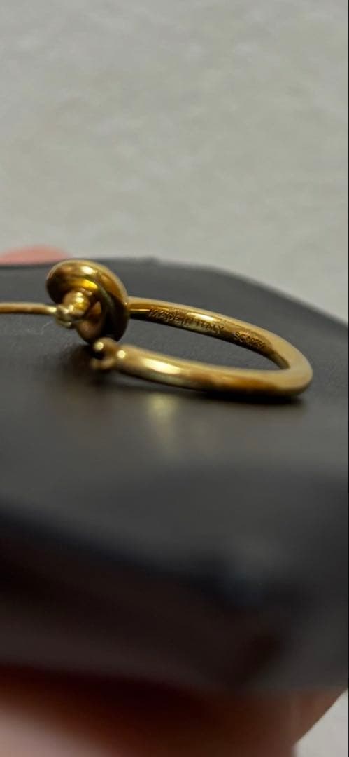 CELINE ゴールドフープピアス 専用ケース付き