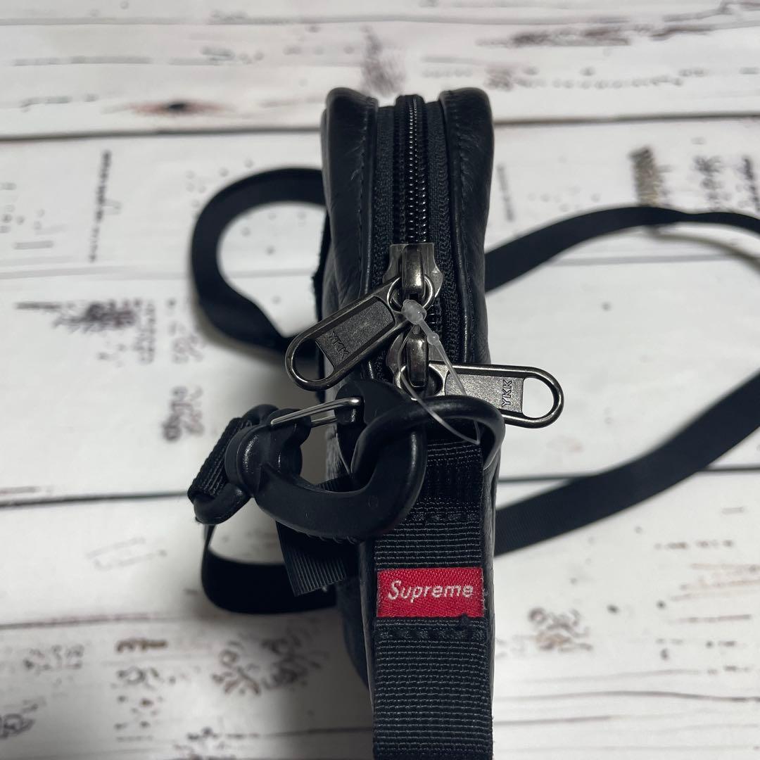 【本革】Supreme ノースフェイス　レザー　ショルダーバッグ　ウエストポーチ
