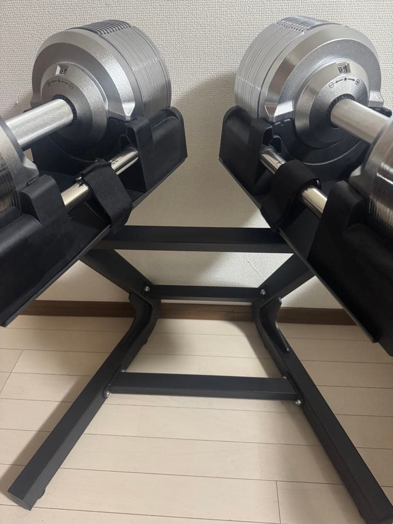 プロバーベル　スタンド付　可変式ダンベル41.5kg 2個セット