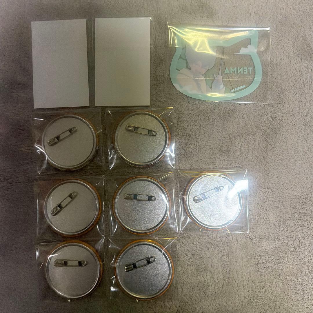 イナズマイレブン まねきねこ フォトカード クリアカード 缶バッジ 松風天馬