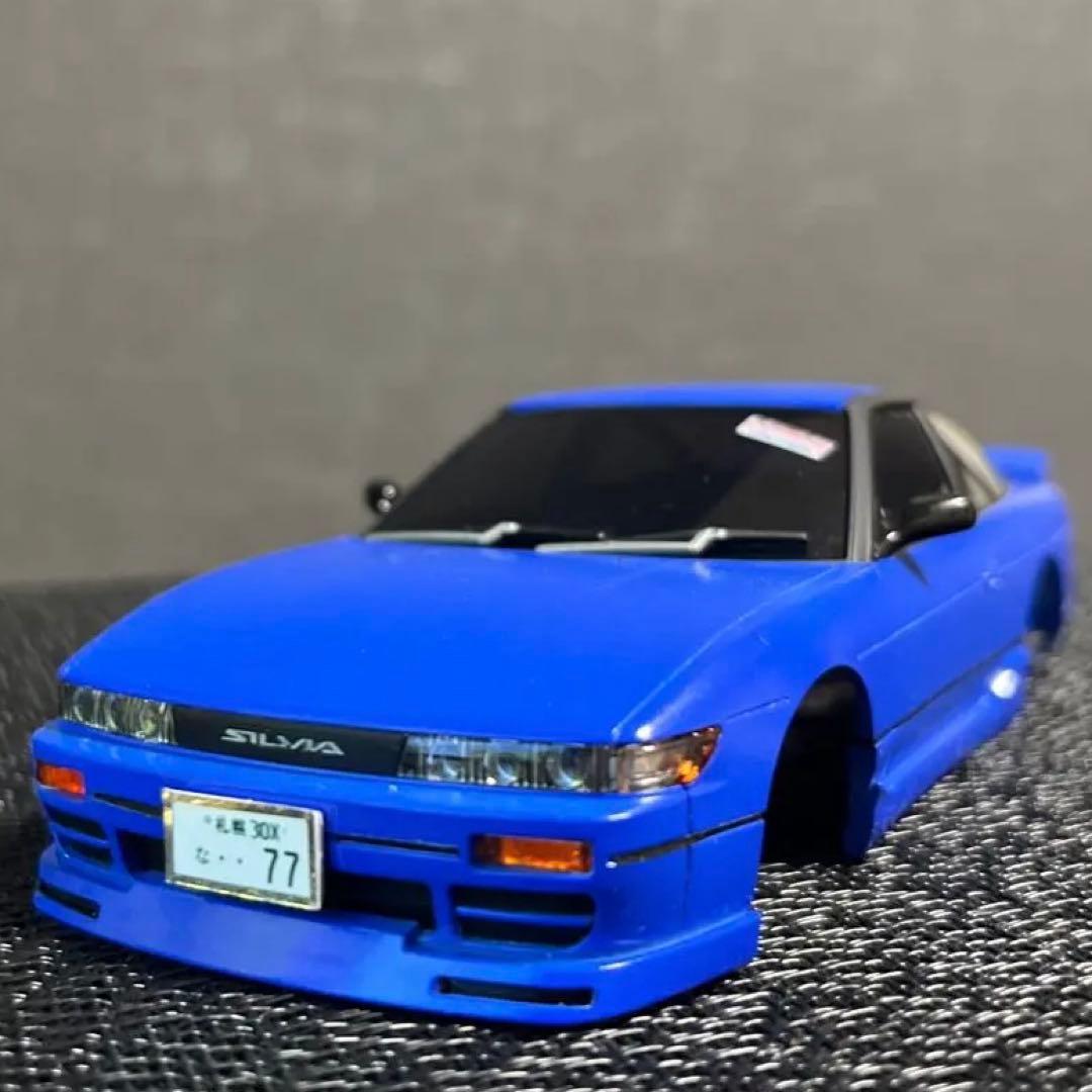 ミニッツ　シルエイティ　コバルトブルー　フルエアロ　3連プロジェクター