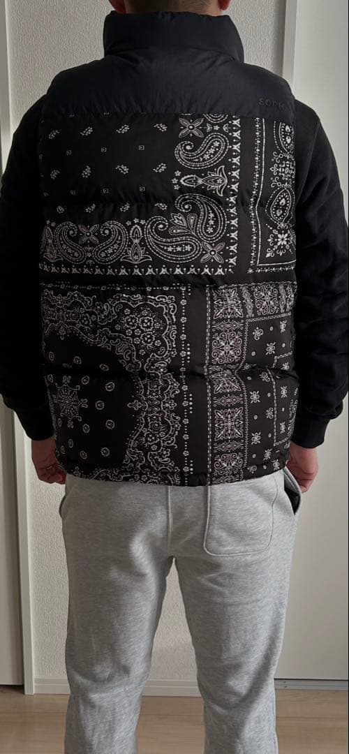 週末限定価格 FCRB ベスト ダウン ペイズリー