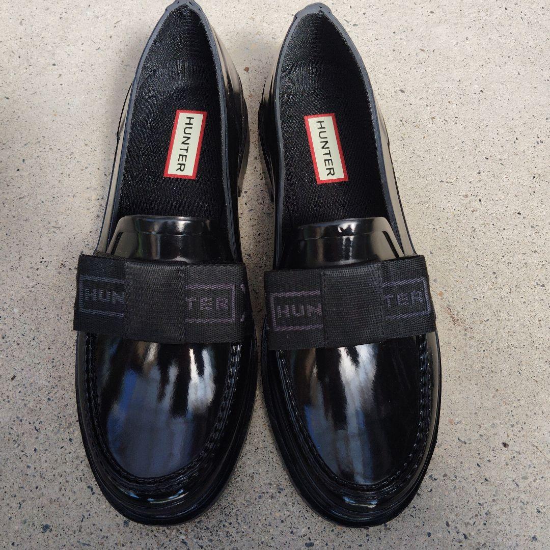 ハンター リボングロスペニー レインローファー