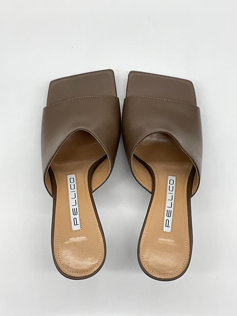 23.5【新品/箱付】PELLICO レザーヒールサンダル A定価59400円