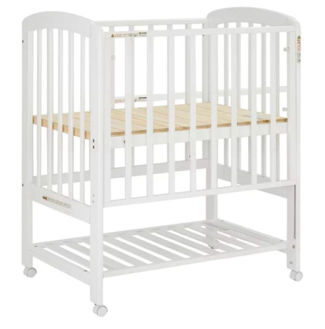 【えるめるも】カトージ ハイタイプ ミニベビーベッド 収納棚