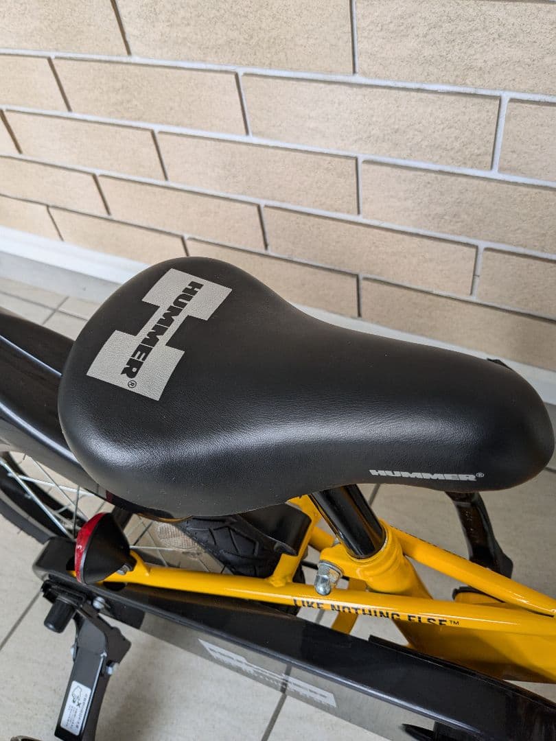 【美品!!】HUMMER 子供用自転車 補助輪付　14インチ　イエロー