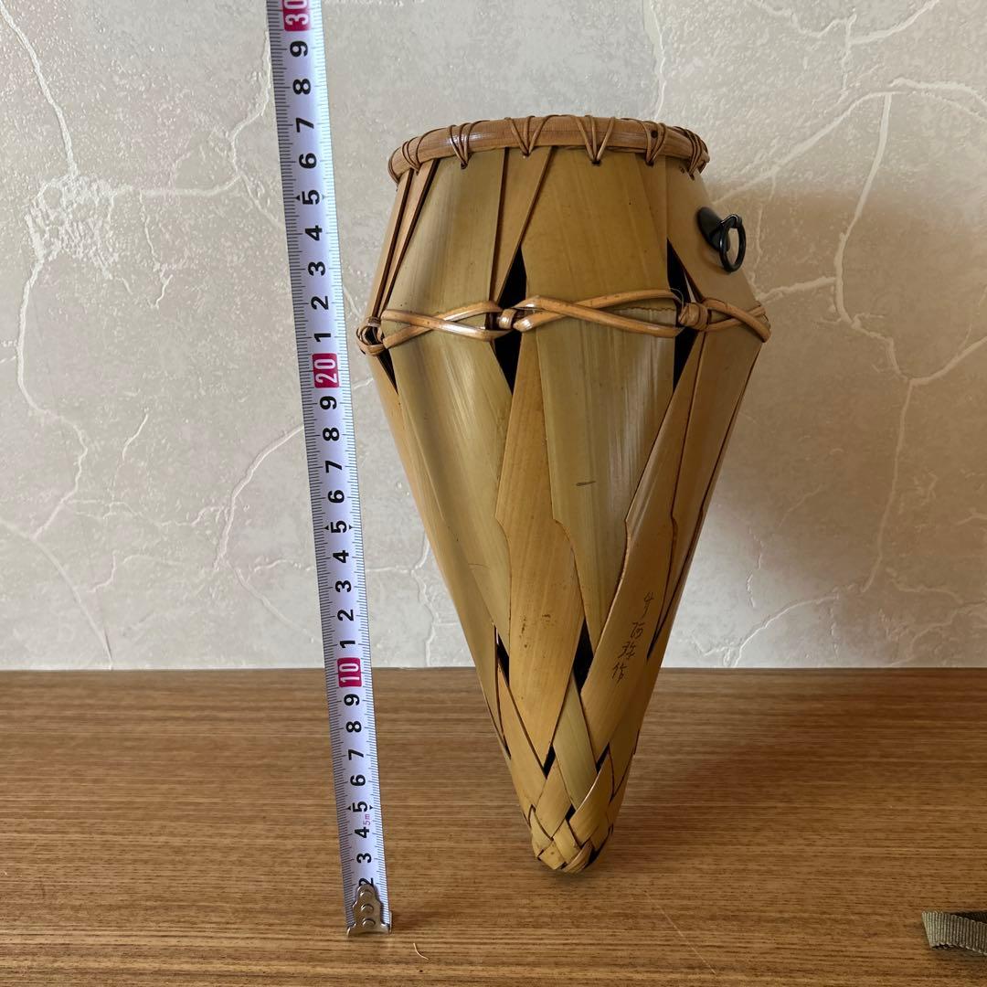 竹阿弥　籠匠　掛花入　茶道具　花入　花籠