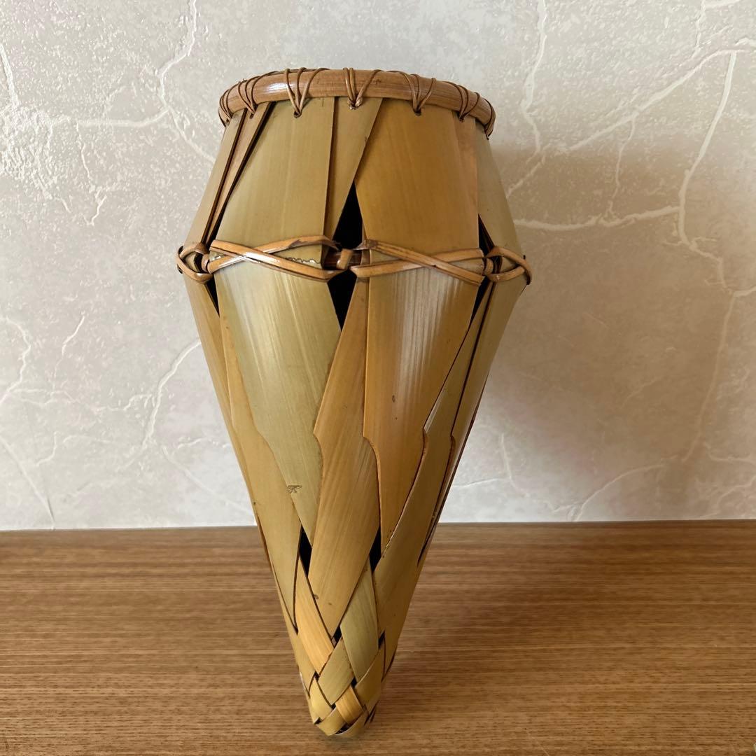 竹阿弥　籠匠　掛花入　茶道具　花入　花籠