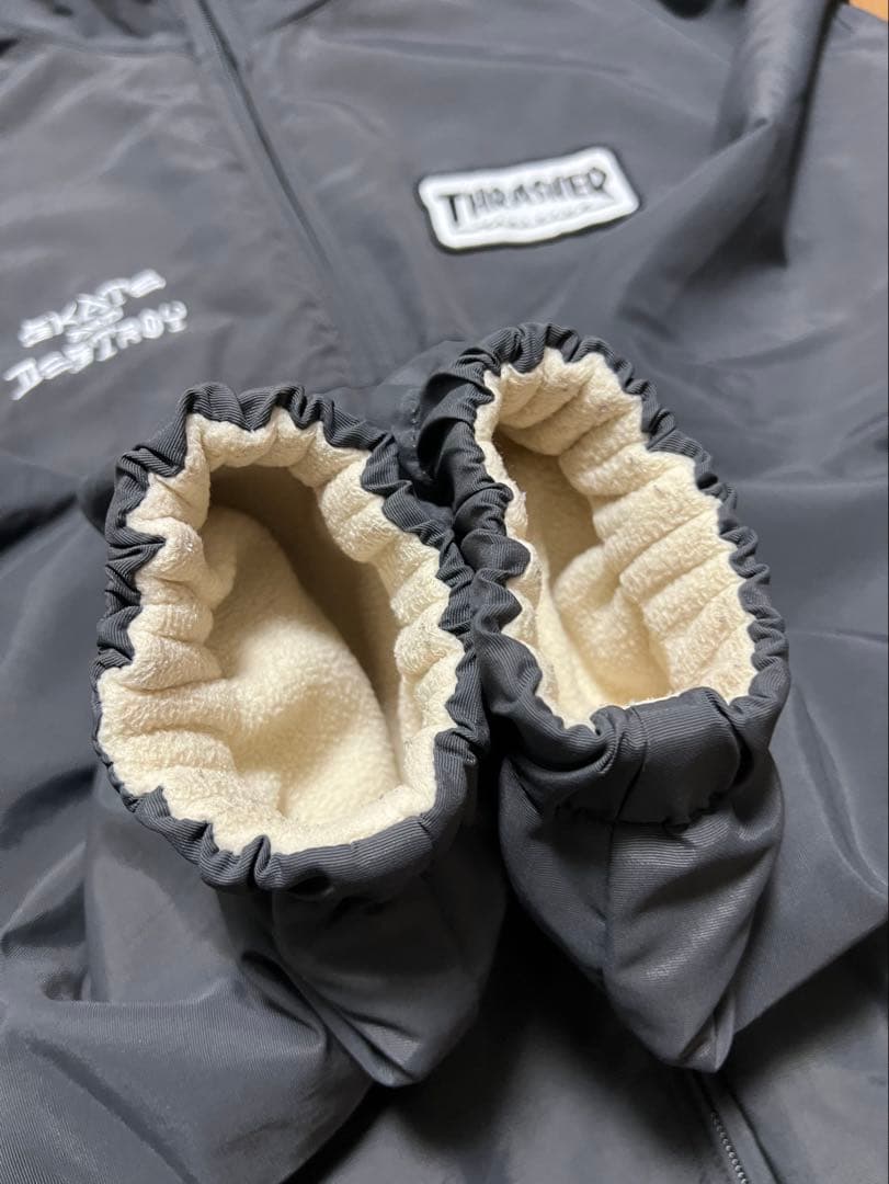 THRASHER ナイロン/フリース ジャケット リバーシブル