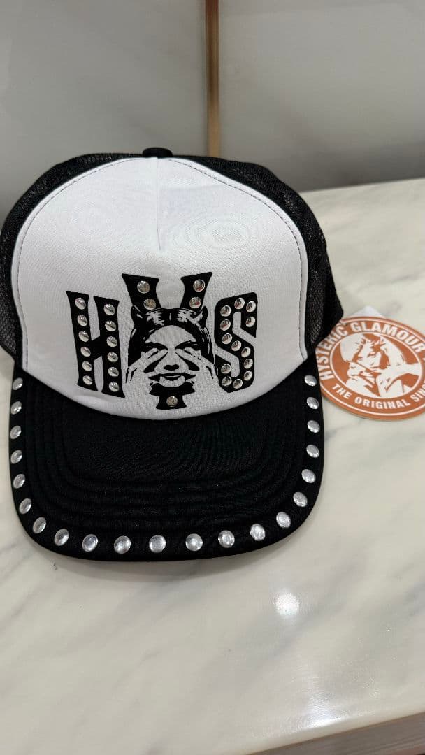 【新品未使用】ヒステリックグラマー　スタッズメッシュキャップ -007