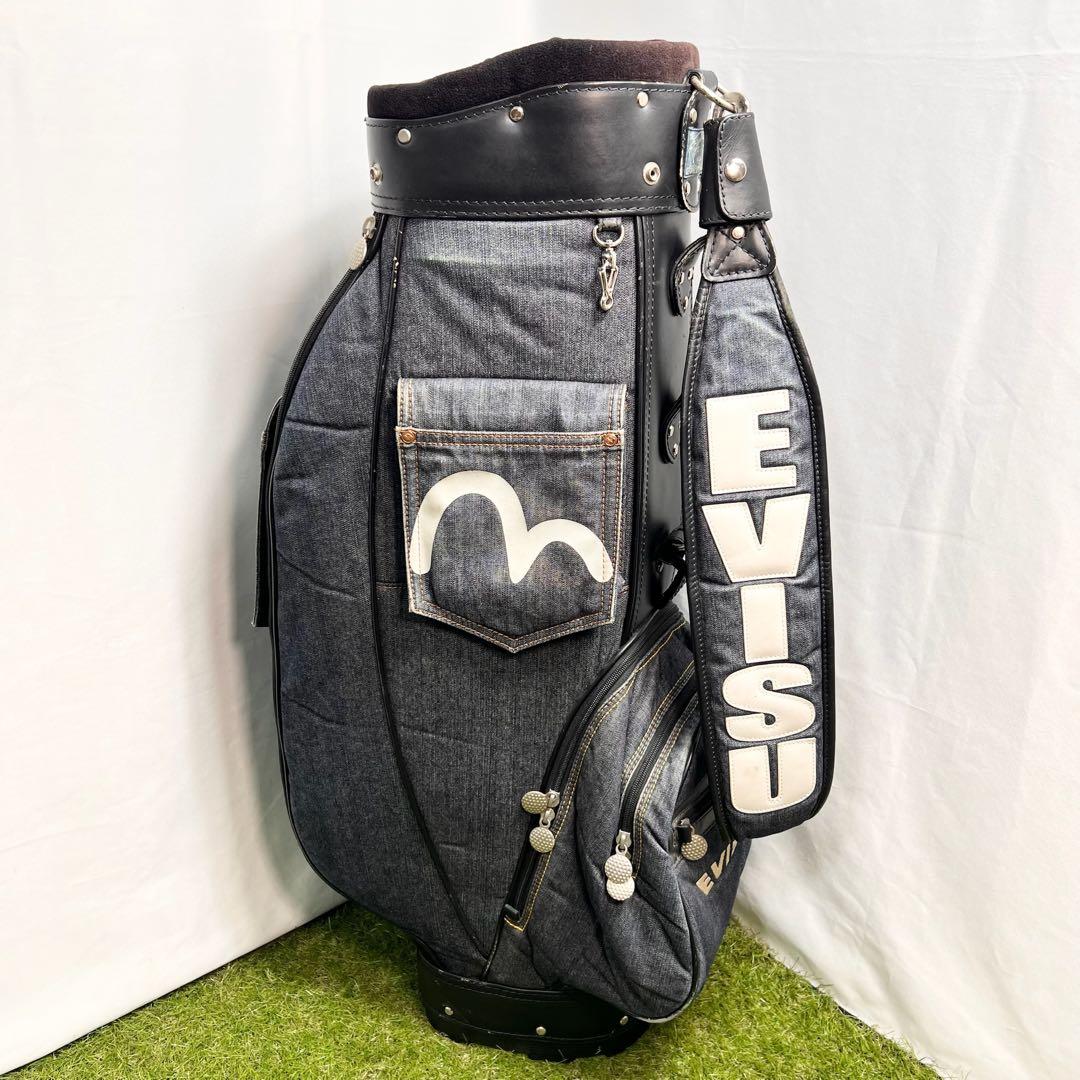 EVISU エヴィス デニム キャディバッグ フード付 美品