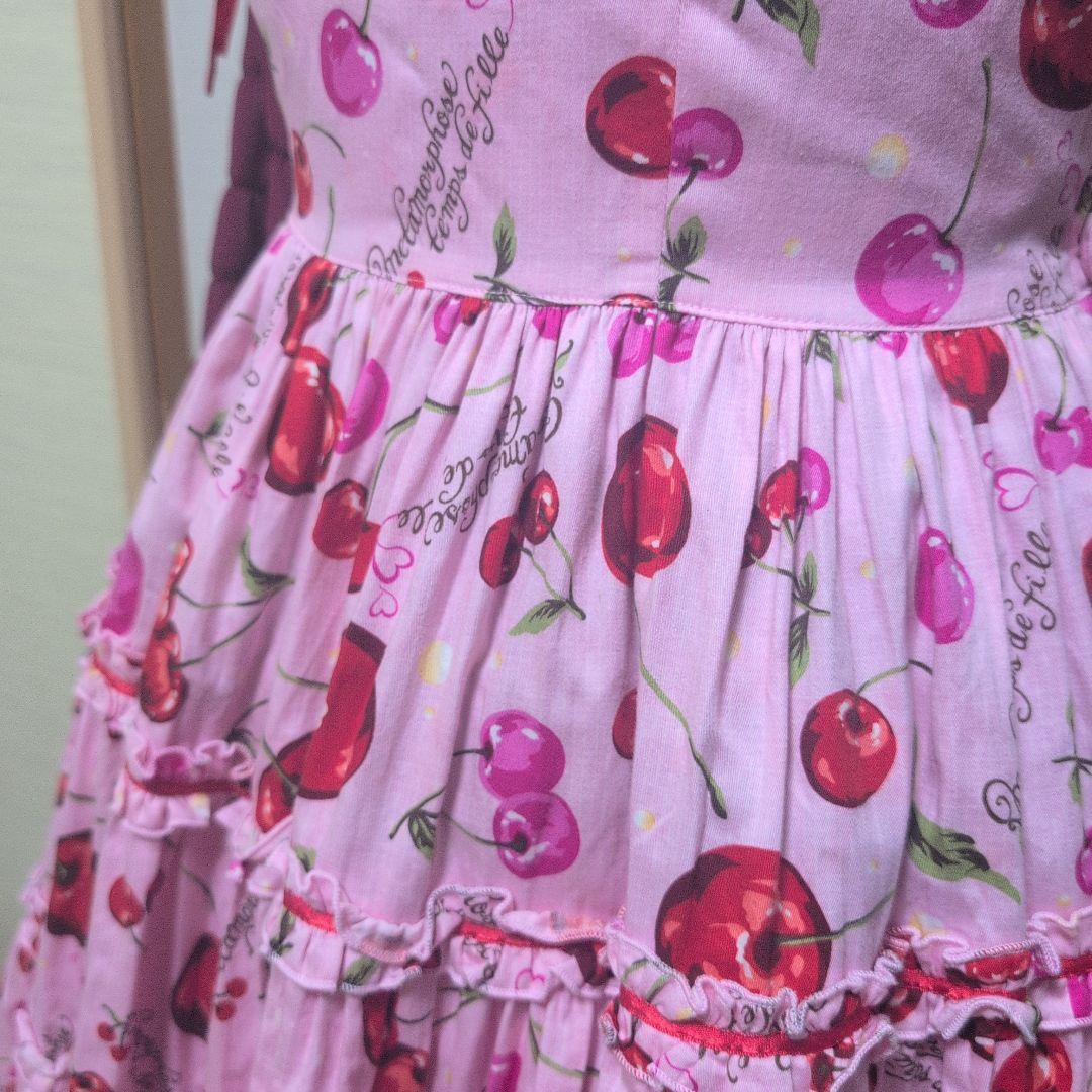 チェリー柄ロリータ服 5点セット　メタモルフォーゼ