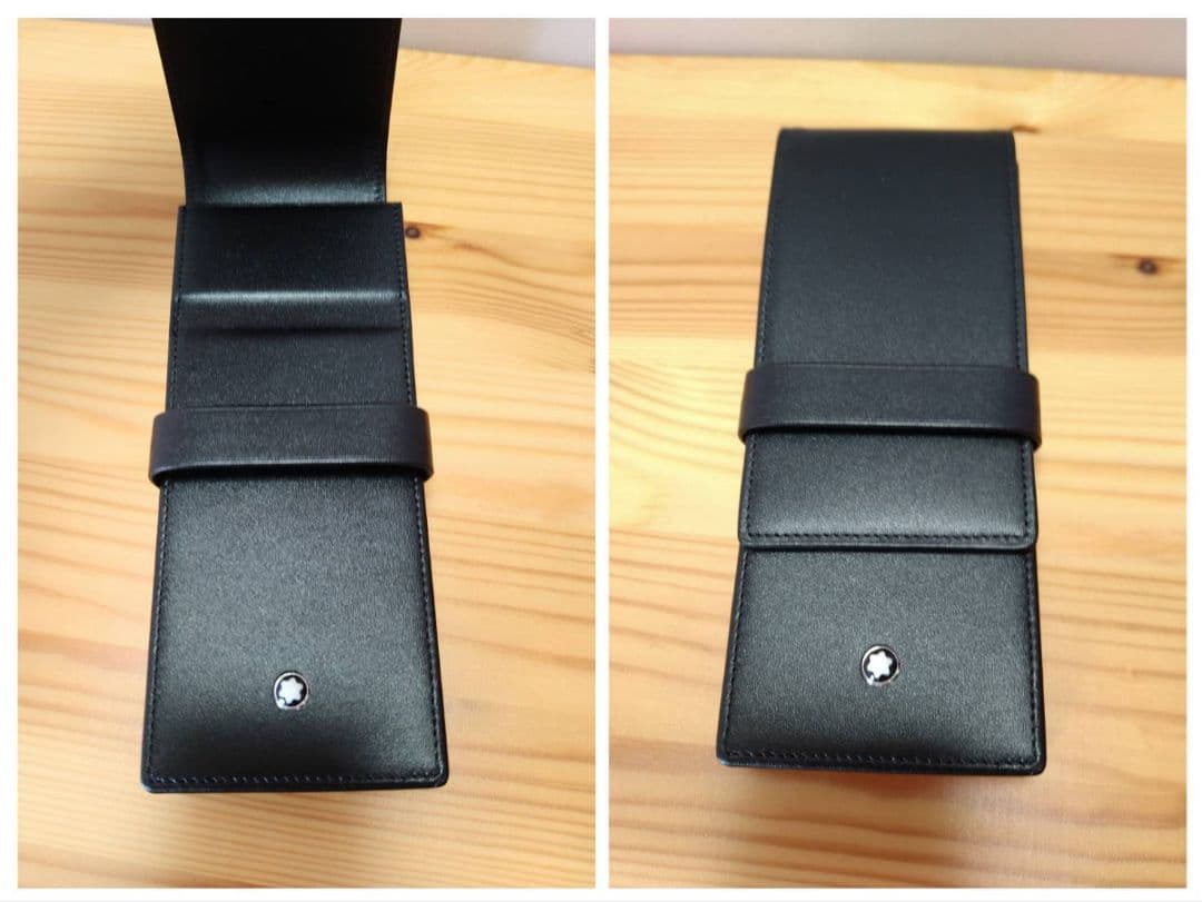 値下げ中☆新品未使用☆【モンブラン】レザーポーチ（ペンケース）３本用