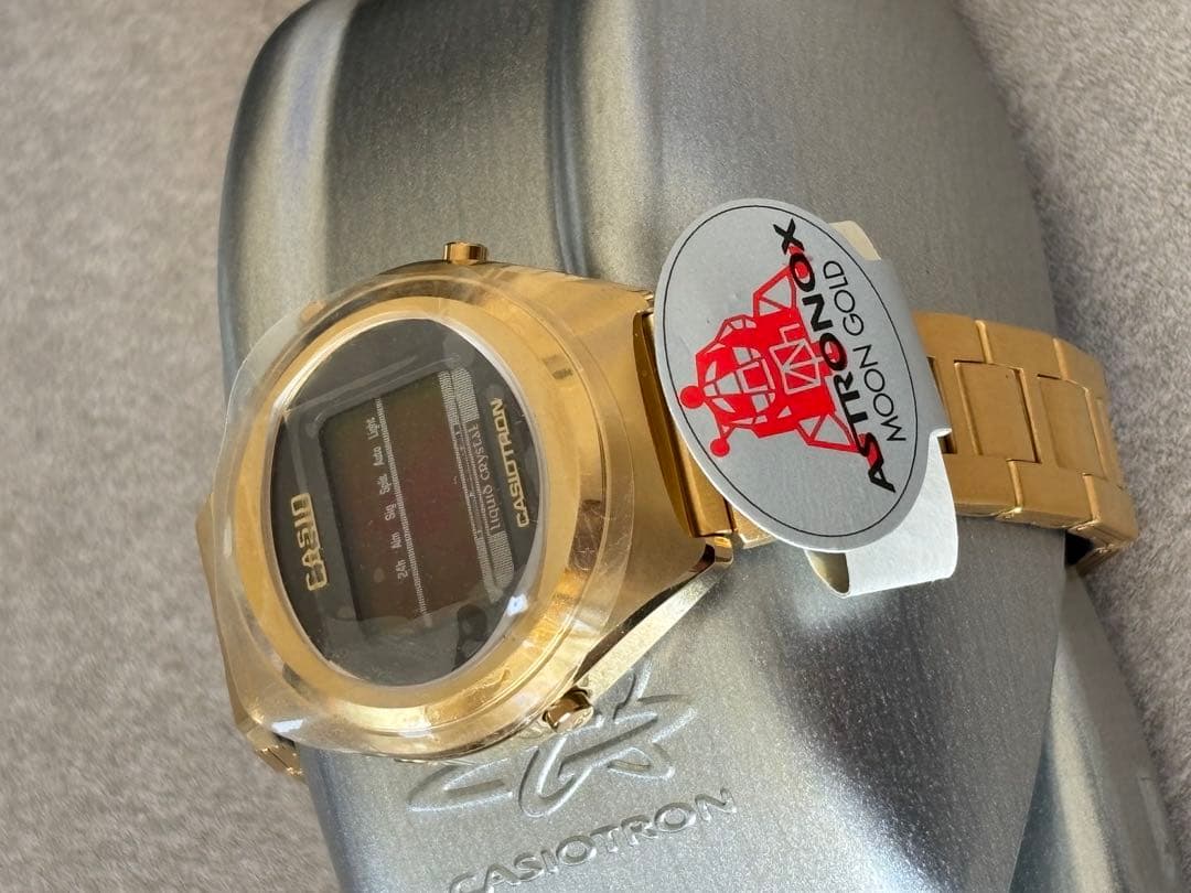 未使用 CASIOTRON ASTRONOX ムーンゴールド カシオトロン