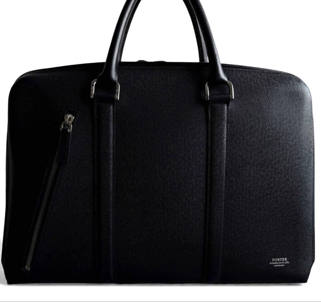 l*k様 極美品 PORTER ビジネスバッグ ブラック アベニュー 本革 ポー