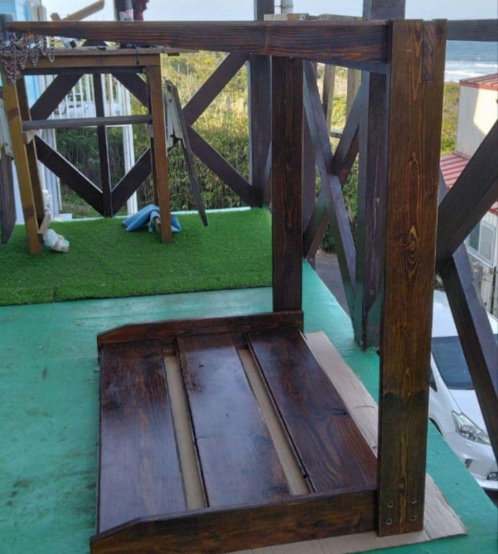 no.45サ－フボ－ドラック　サ－フボ－ドスタンド　ボードスタンド　ボードラック