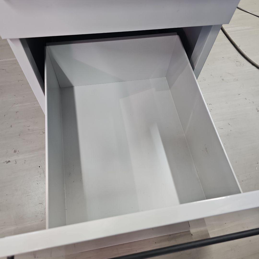 無印 デスクワゴン グレー キャスターつき