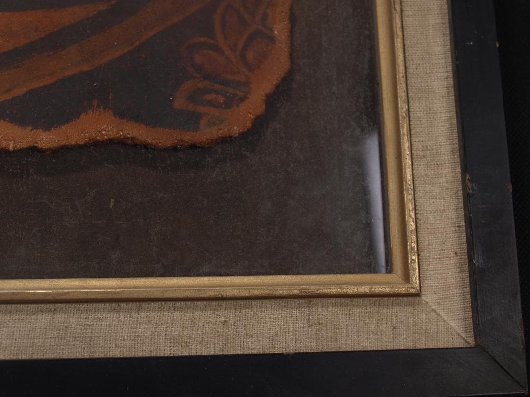 中国唐時代　敦煌莫高窟壁画 彩絵　人物像 発掘品 AK1948A8-5