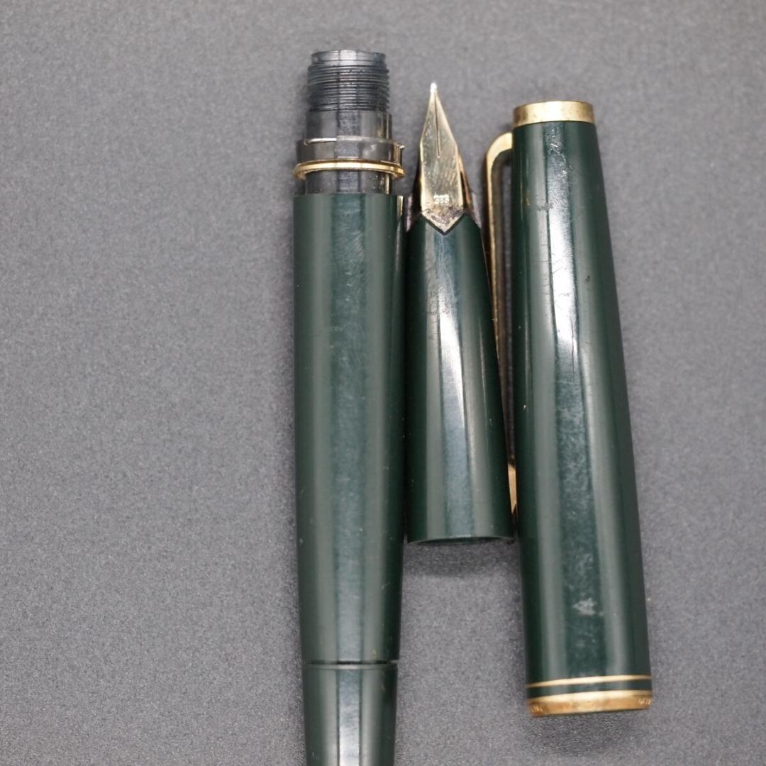 モンブラン 万年筆 ペン先 585刻印 14K グリーン ゴールド 筆記未確認